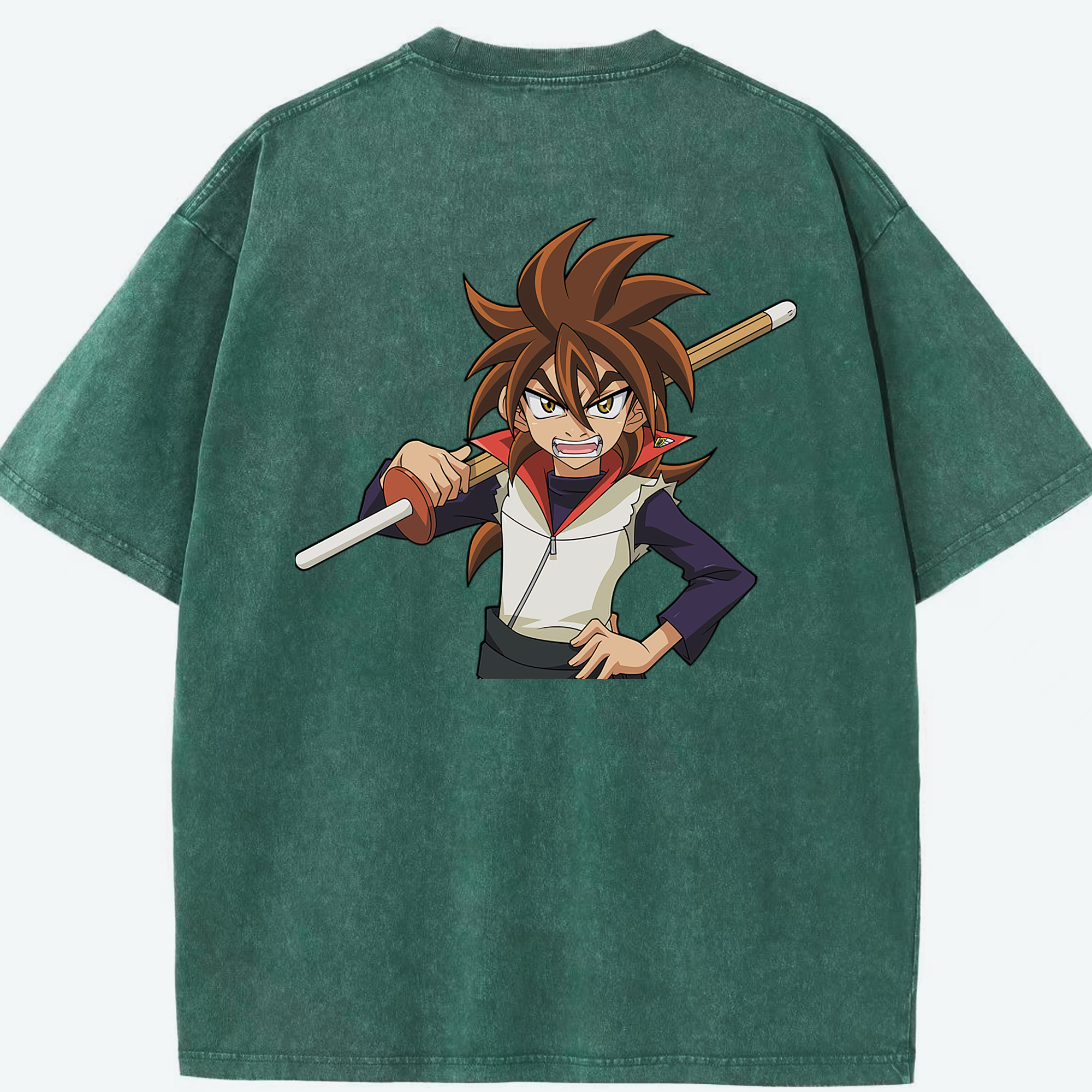 （画像用） 遊☆戯☆王 Yu-Gi-Oh! 綿100% ヴィンテージ風 半袖Tシャツ（背面プリント）